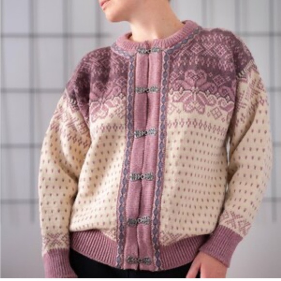 Dale of Norway Pink Cable Knit Sweater - Picture 1 of 6